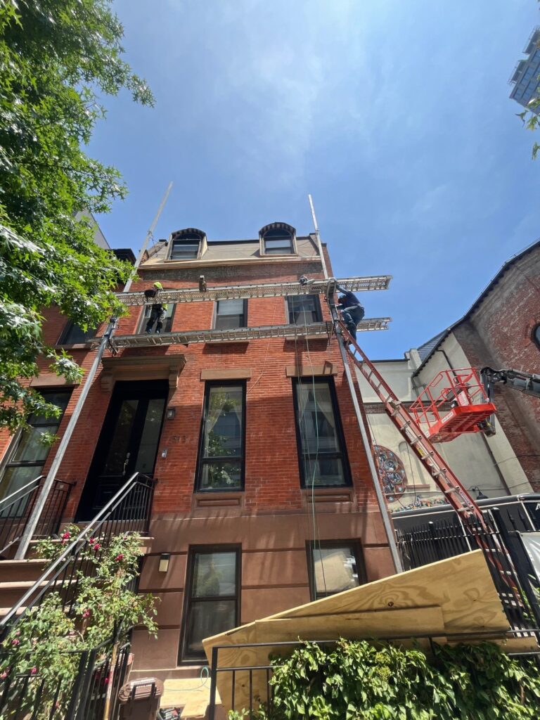 Roofers from Bedford Park Roofing improving a residential roof